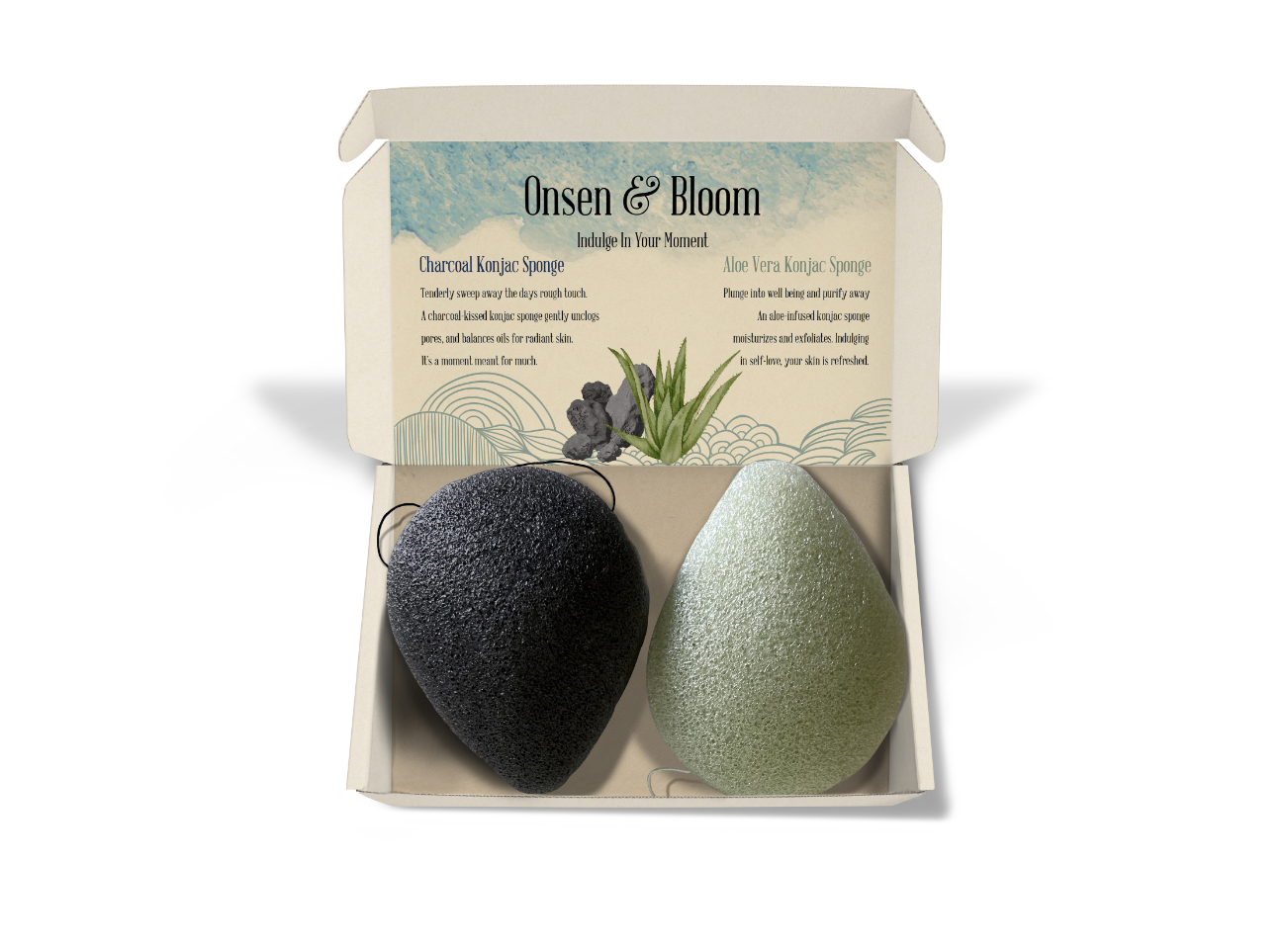 Konjac Sponge Gentle Exfoliation Duo