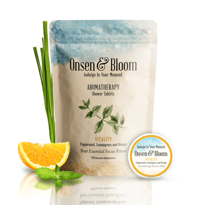 Vitality aromatherapy discs with peppermint, lemongrass, and orange